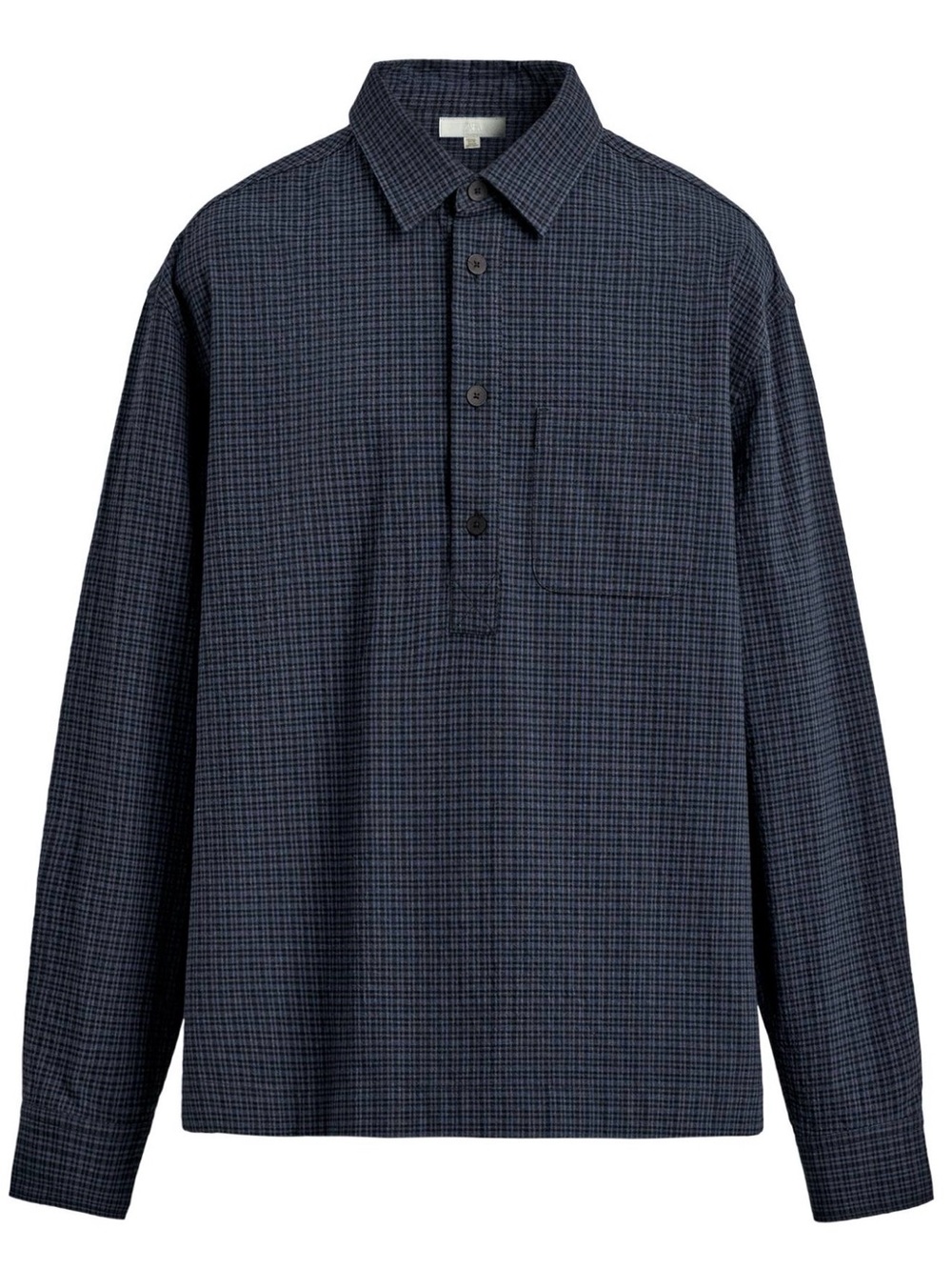 Zara Men's Blue Regular Fit Plaid Polo Shirt Size S